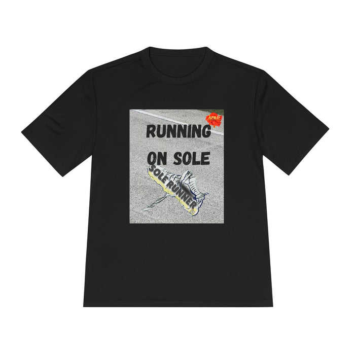 Running On Sole-Whimsical Moisture Wicking Unisex T-Shirt.