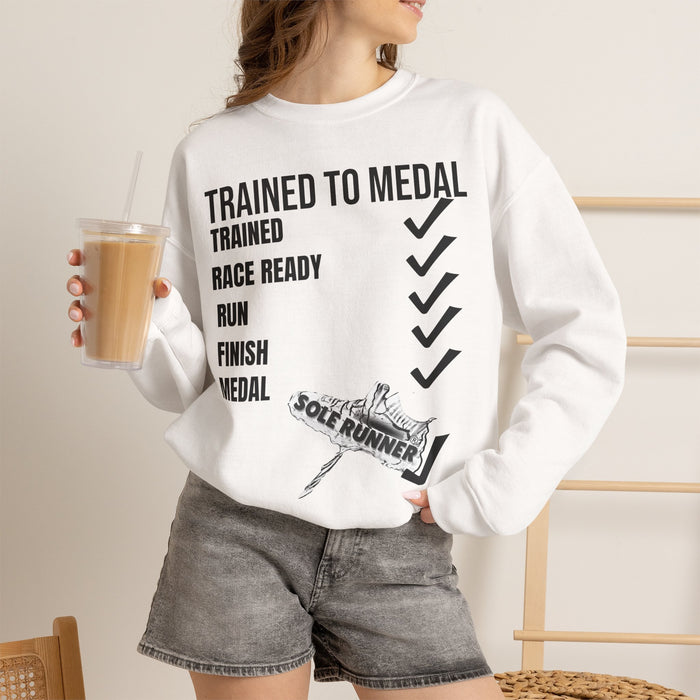 Trained To Medal: Unisex Heavy Blend™ Crewneck Sweatshirt