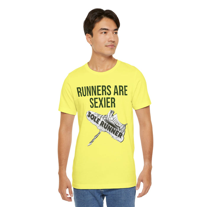 Runners Are Sexier-Sole Runner®:Unisex Jersey Short Sleeve Tee