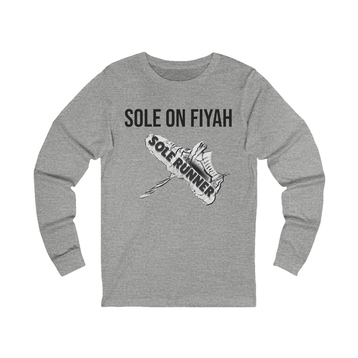 Sole On Fiyah: Unisex Jersey Long Sleeve Tee