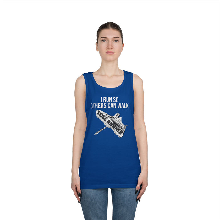 I Run So Others Can Walk: Unisex Heavy Cotton Tank Top