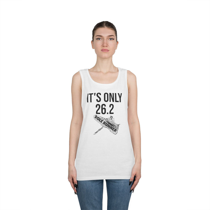 It's Only 26.2: Unisex Heavy Cotton Tank Top