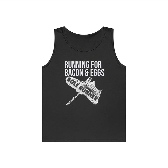 Running For Bacon & Eggs: Unisex Heavy Cotton Tank Top
