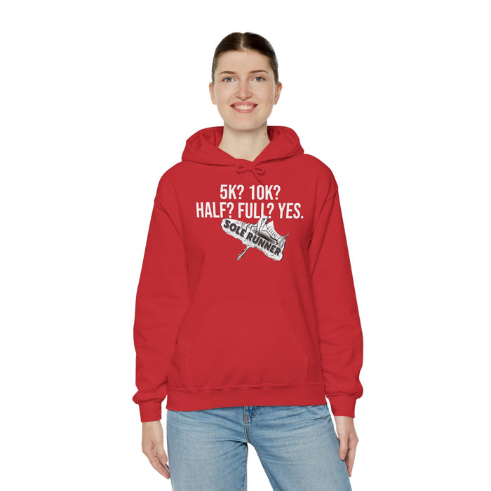 5k? 10K? Half? Full? Yes: Unisex Heavy Blend™ Hooded Sweatshirt