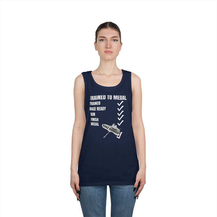 Trained To Medal: Unisex Heavy Cotton Tank Top