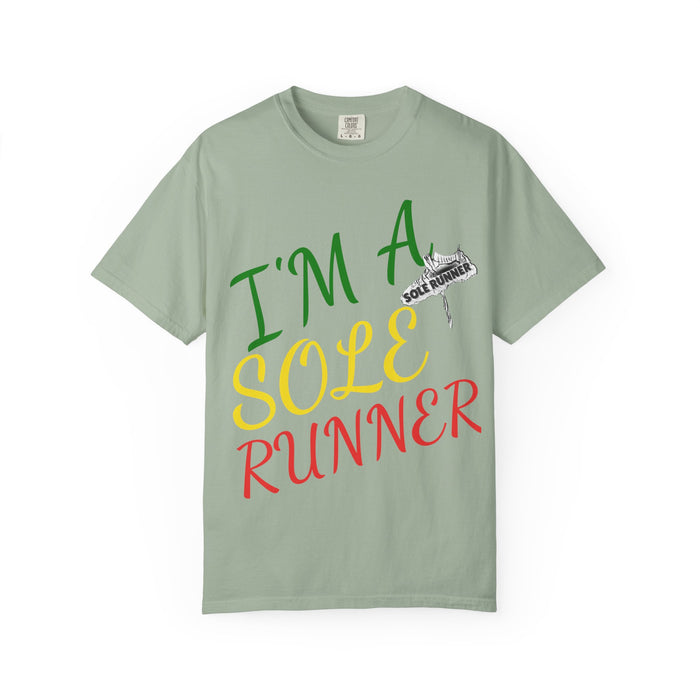 I'm Sole Runner®-Rasta Colors: Unisex Garment-Dyed T-shirt