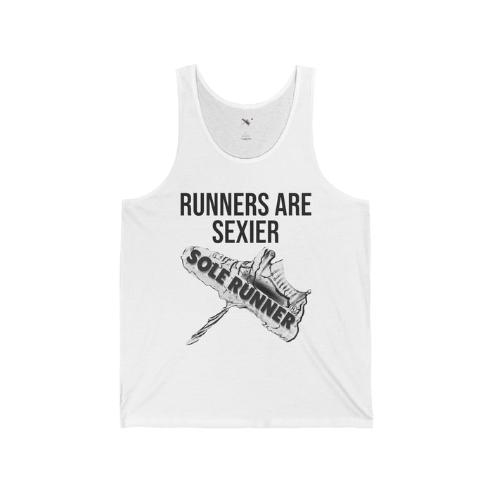 Runners Are Sexier-Sole Runner®: Unisex Jersey Tank