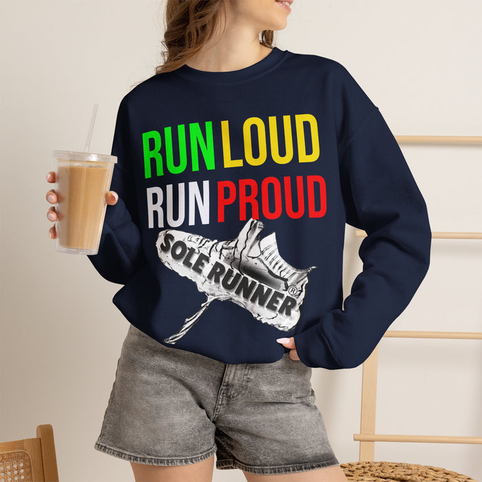 Run Loud Run Proud: Unisex Heavy Blend™ Crewneck Sweatshirt