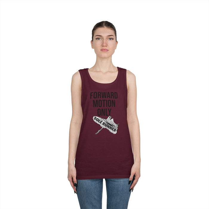 Forward Motion Only: Unisex Heavy Cotton Tank Top