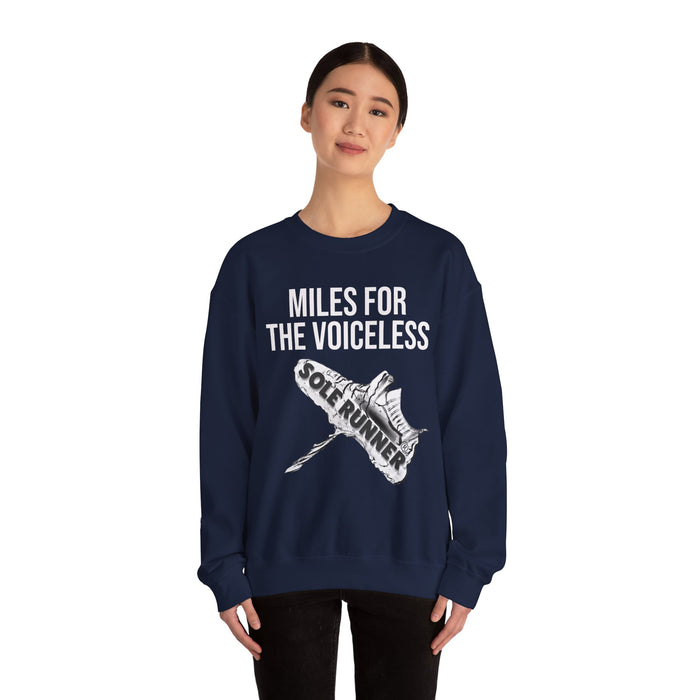 Miles For The Voiceless: Unisex Heavy Blend™ Crewneck Sweatshirt