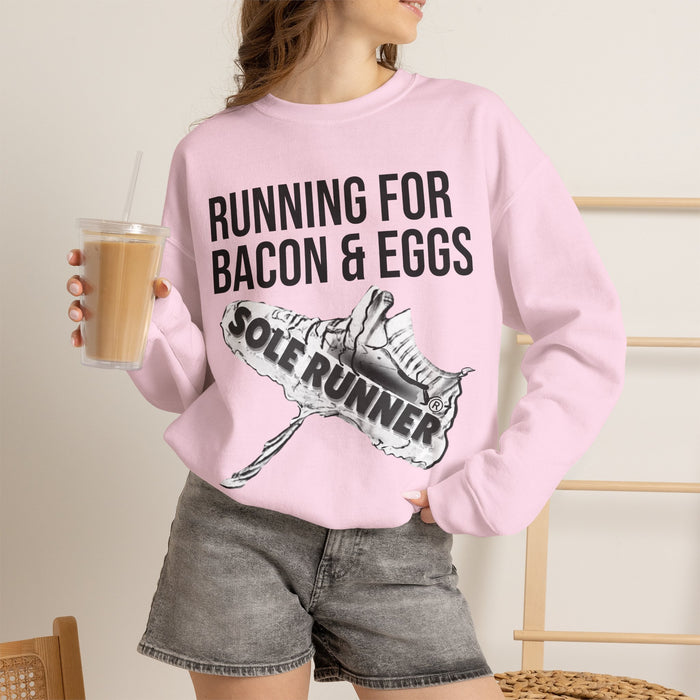 Running For Bacon & Eggs: Unisex Heavy Blend™ Crewneck Sweatshirt