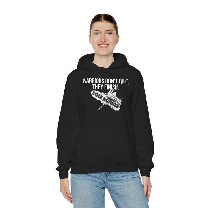 Warriors Don't Quit. They Finish.: Unisex Heavy Blend™ Hooded Sweatshirt