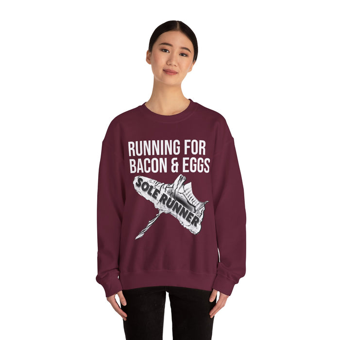 Running For Bacon & Eggs: Unisex Heavy Blend™ Crewneck Sweatshirt