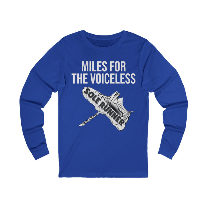 Miles For The Voiceless: Unisex Jersey Long Sleeve Tee