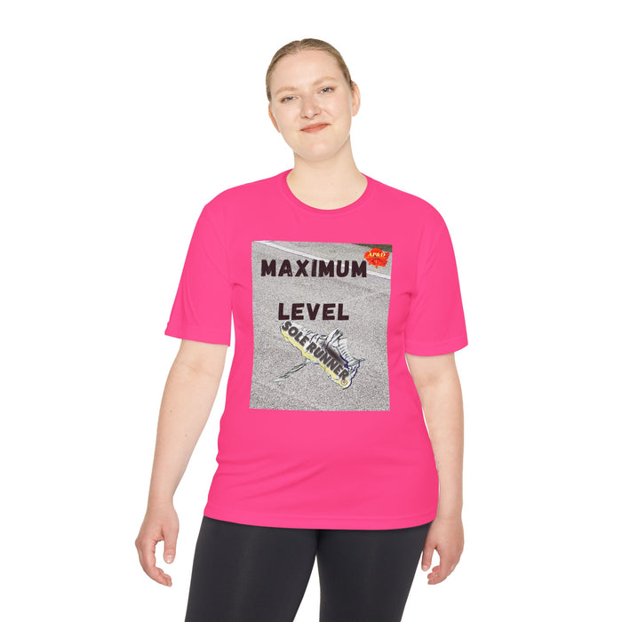 Maximum Level-Whimsical Moisture Wicking Unisex T-Shirt For Runners