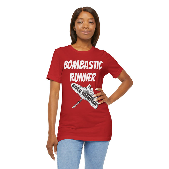 Bombastic Runner: Unisex Jersey Short Sleeve Tee