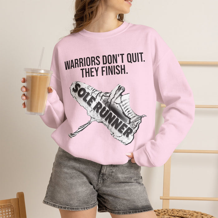 Warriors Don't Quit. They Finish.: Unisex Heavy Blend™ Crewneck Sweatshirt