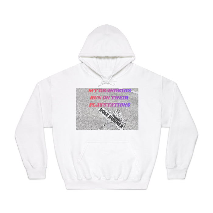 My Grandkids Run On Their Playstations: Unisex DryBlend® Hooded Sweatshirt