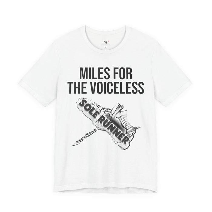 Miles For The Voiceless: Unisex Jersey Short Sleeve Tee