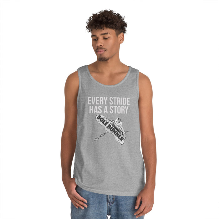 Every Stride Has A Story: Unisex Heavy Cotton Tank Top