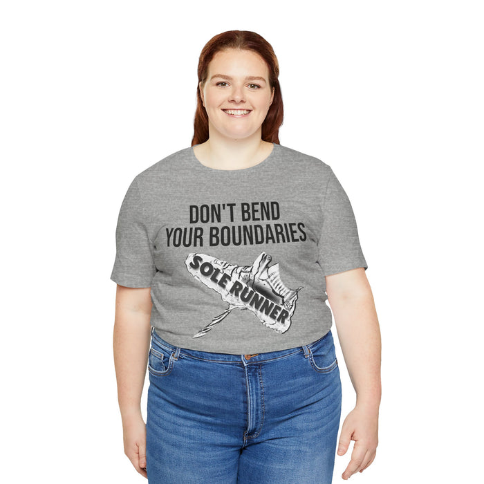 Don't Bend Your Boundaries: Unisex Jersey Short Sleeve Tee