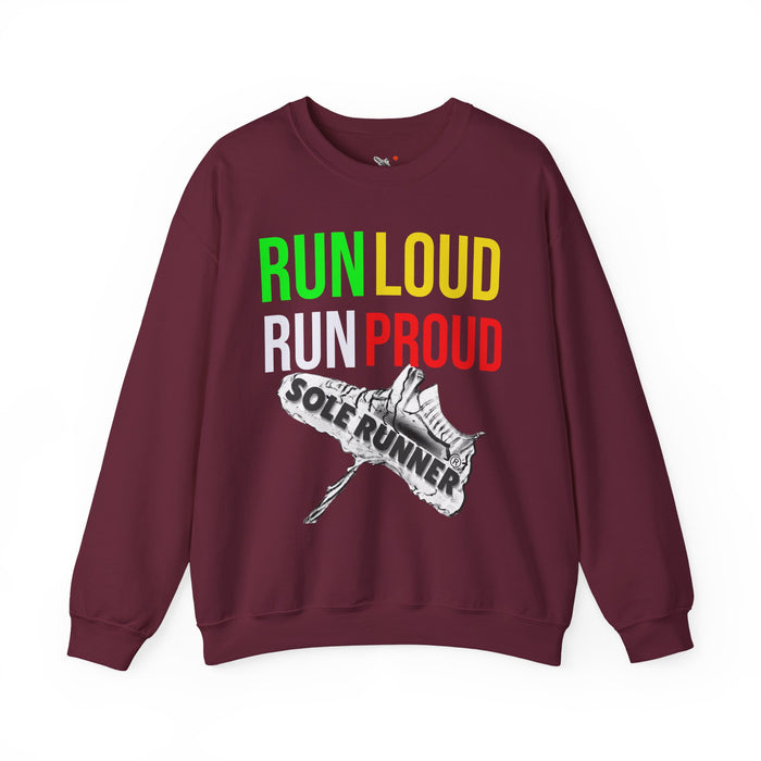 Run Loud Run Proud: Unisex Heavy Blend™ Crewneck Sweatshirt