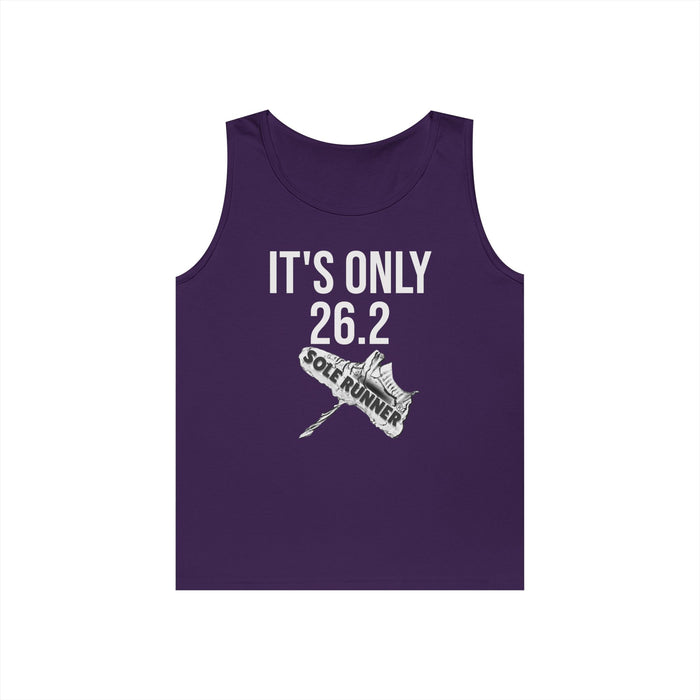 It's Only 26.2: Unisex Heavy Cotton Tank Top
