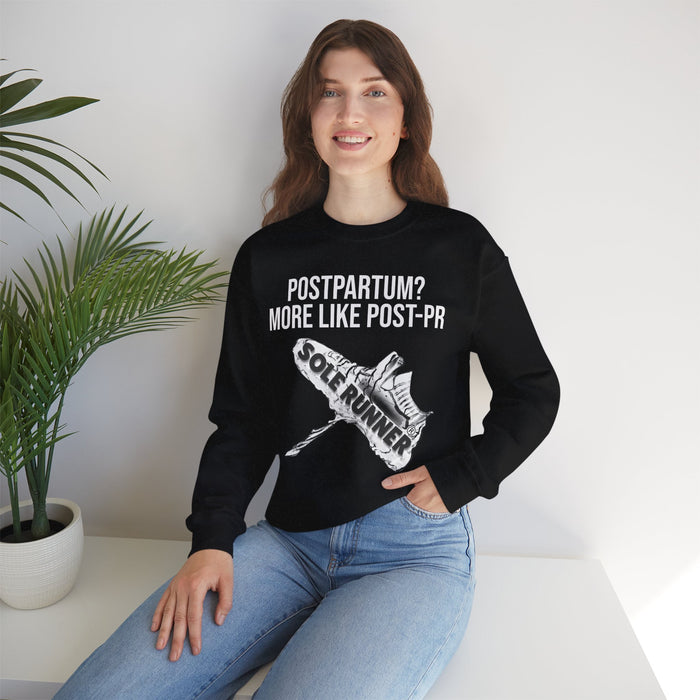 Postpartum? More Like Post-PR: Unisex Heavy Blend™ Crewneck Sweatshirt