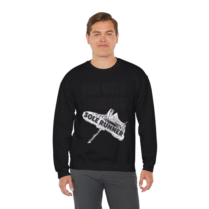 Run With Endurance: Unisex Heavy Blend™ Crewneck Sweatshirt