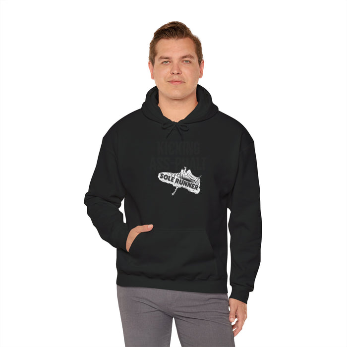 Kicking Ass-Phalt: Unisex Heavy Blend™ Hooded Sweatshirt
