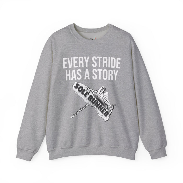 Every Stride Has A Story: Unisex Heavy Blend™ Crewneck Sweatshirt