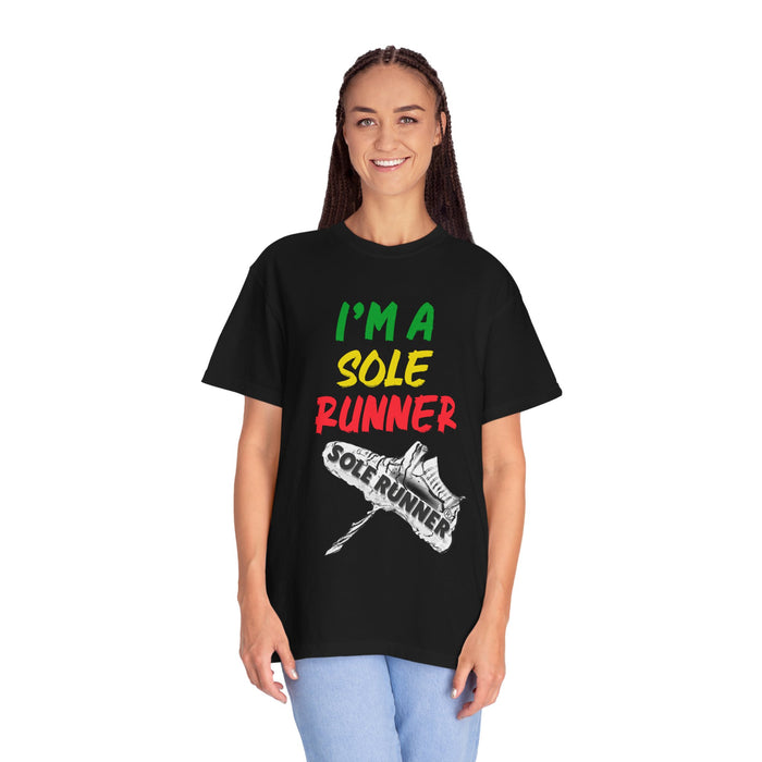 I'm A Sole Runner®-Rasta Colors: Unisex Garment-Dyed T-shirt