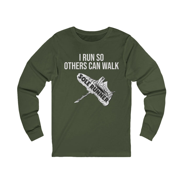 I Run So Others Can Walk: Unisex Jersey Long Sleeve Tee