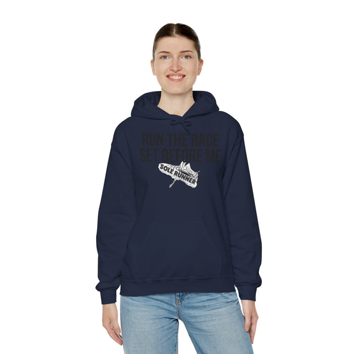 Run The Race Set Before Me: Unisex Heavy Blend™ Hooded Sweatshirt