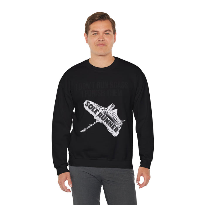 I Don't Run Roads. I Punish Them: Unisex Heavy Blend™ Crewneck Sweatshirt