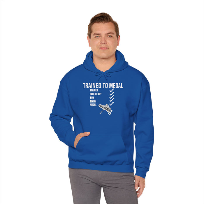Trained To Medal: Unisex Heavy Blend™ Hooded Sweatshirt