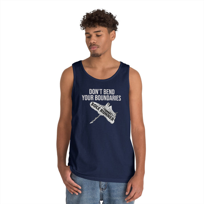 Don't Bend Your Boundaries: Unisex Heavy Cotton Tank Top