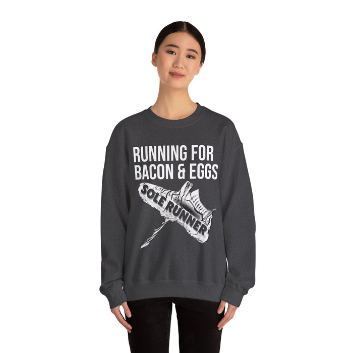 Running For Bacon & Eggs: Unisex Heavy Blend™ Crewneck Sweatshirt