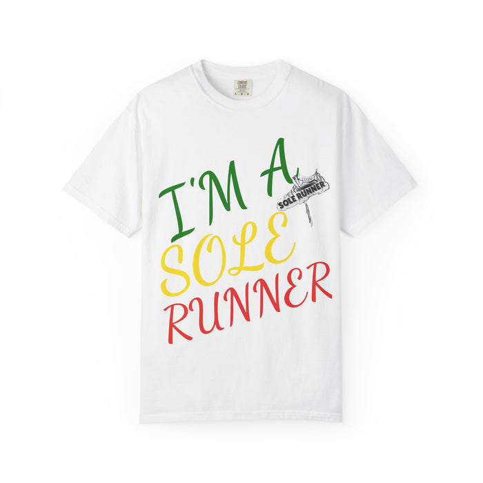 I'm Sole Runner®-Rasta Colors: Unisex Garment-Dyed T-shirt