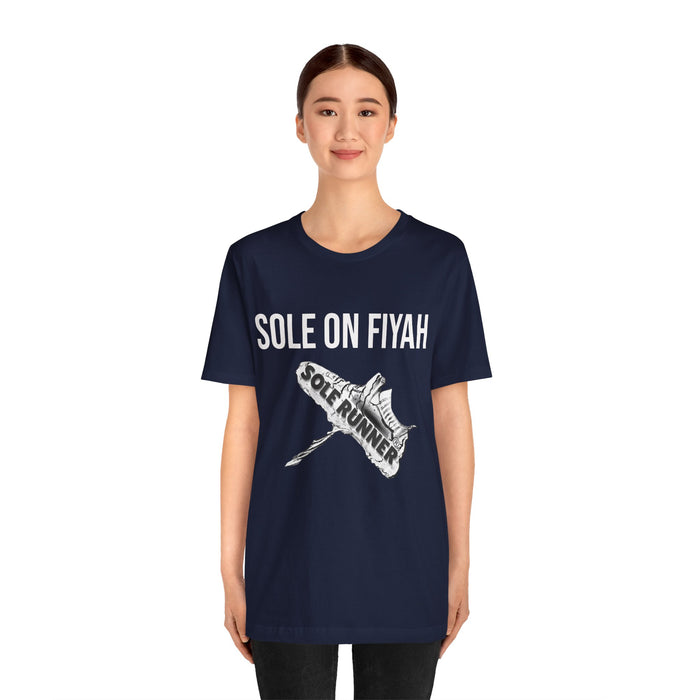 Sole On Fiyah: Unisex Jersey Short Sleeve Tee
