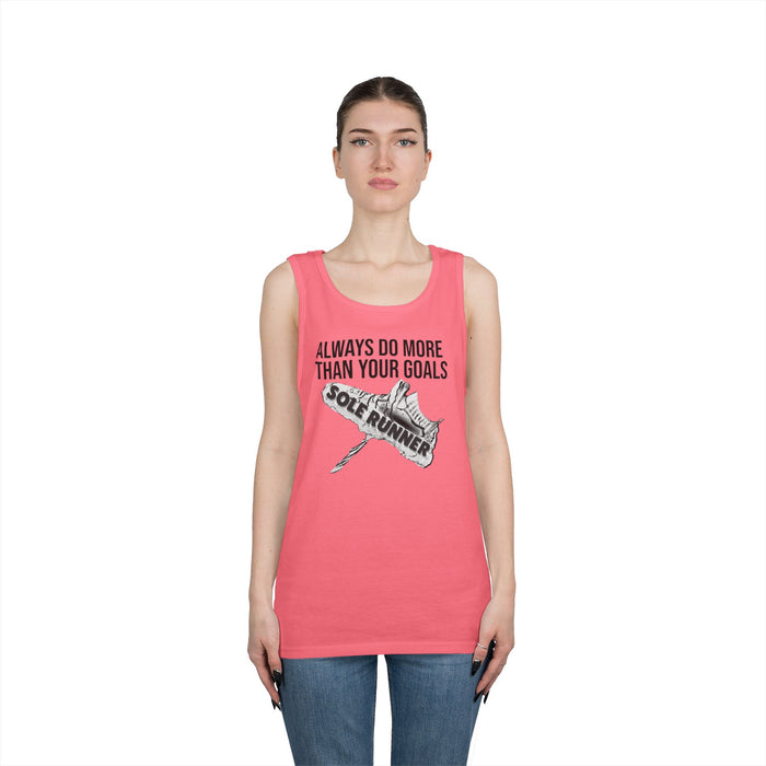 Always Do More Than Your Goal: Unisex Heavy Cotton Tank Top