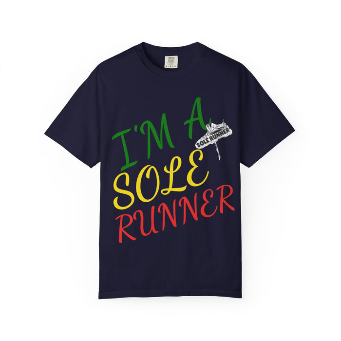 I'm Sole Runner®-Rasta Colors: Unisex Garment-Dyed T-shirt