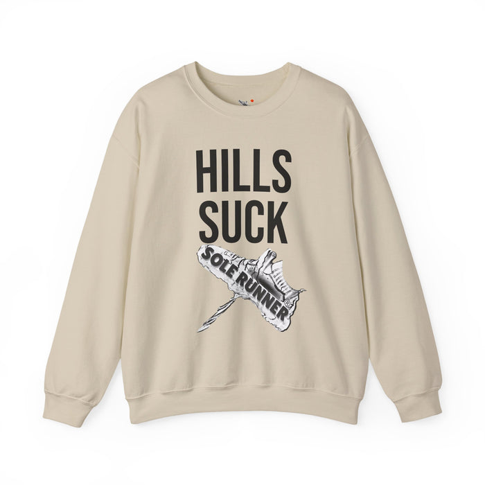Hills Suck: Unisex Heavy Blend™ Crewneck Sweatshirt