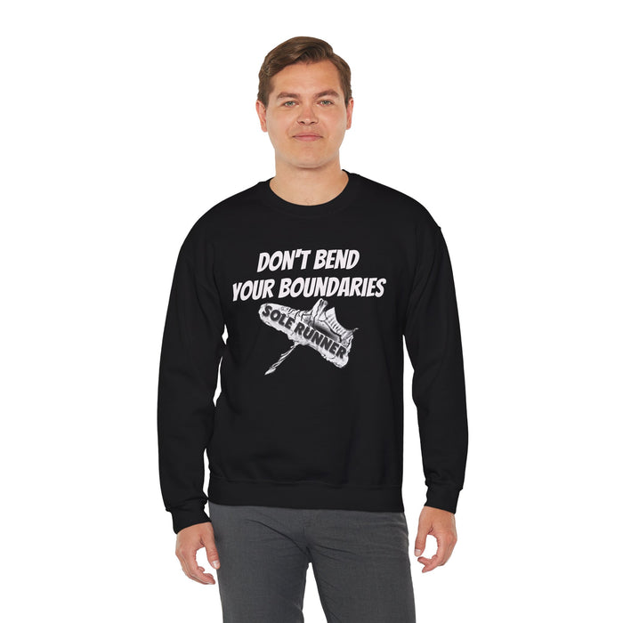 Don't Bend Your Boundaries: Unisex Heavy Blend™ Crewneck Sweatshirt