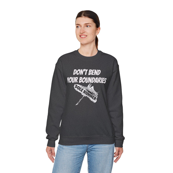 Don't Bend Your Boundaries: Unisex Heavy Blend™ Crewneck Sweatshirt