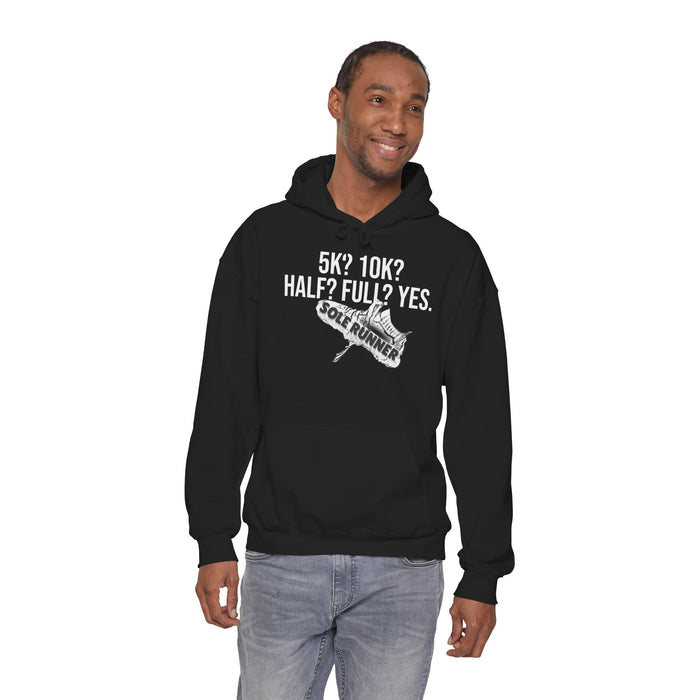 5k? 10K? Half? Full? Yes: Unisex Heavy Blend™ Hooded Sweatshirt