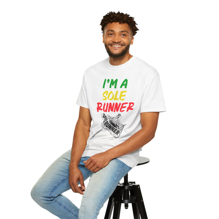 I'm A Sole Runner®-Rasta Colors: Unisex Garment-Dyed T-shirt