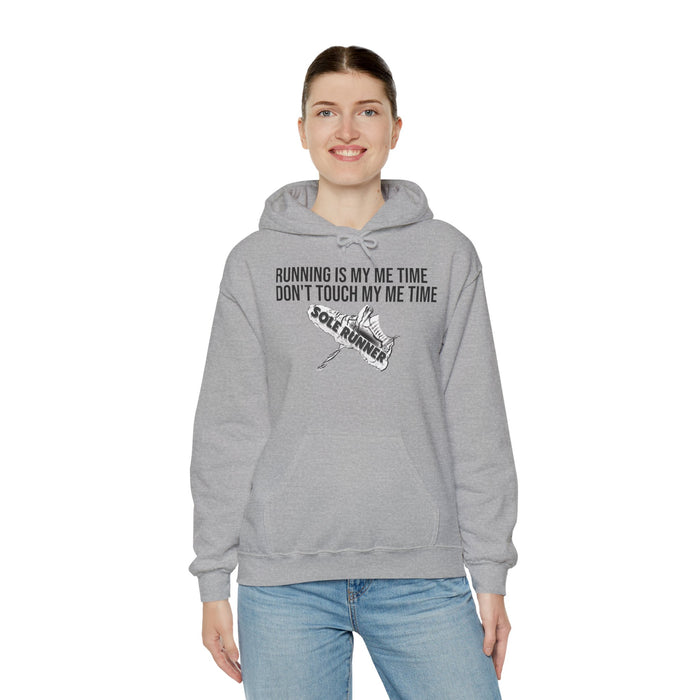 Running Is My Me Time. Don't Touch My Me Time: Unisex Heavy Blend™ Hooded Sweatshirt