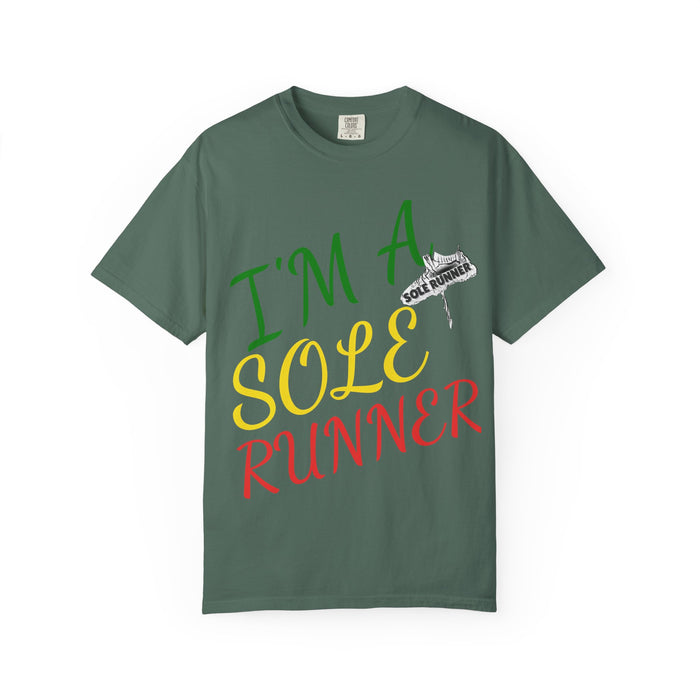 I'm Sole Runner®-Rasta Colors: Unisex Garment-Dyed T-shirt