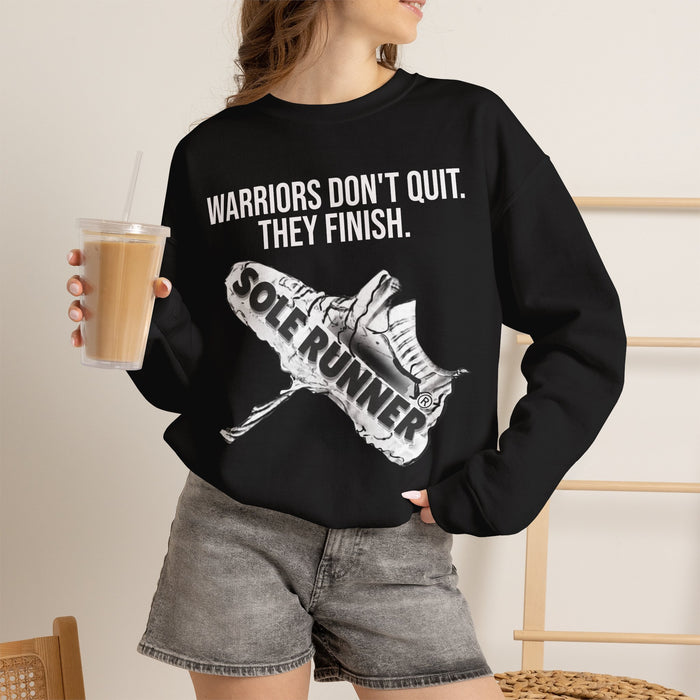 Warriors Don't Quit. They Finish.: Unisex Heavy Blend™ Crewneck Sweatshirt
